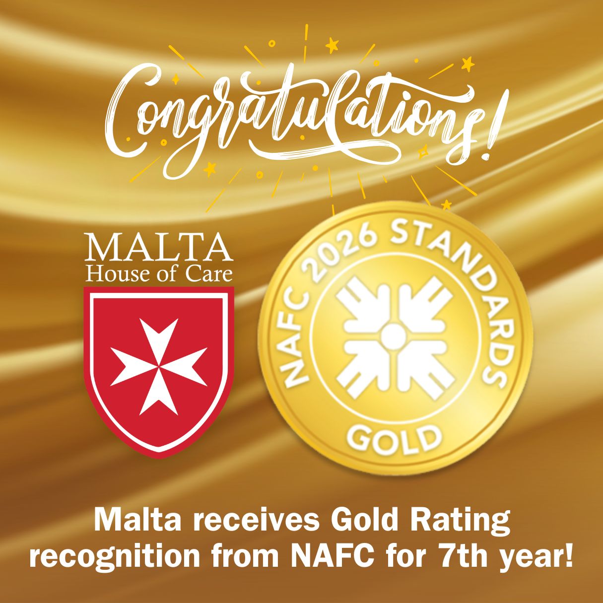 Malta Earns 2026 NAFC Gold Rating for Seventh Consecutive Year